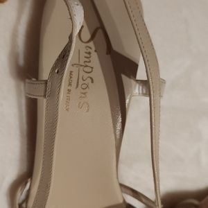 Simpsons | Shoes | Simpsons 97s Kitten Heel Sandles Leather Size 75